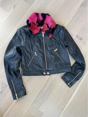 Versace Jeans Couture leather jacket Women’s Size 40